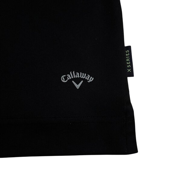 Callaway X Series Golf Polo Shirt Mens L Black Stretch Athletic Fit Performance - Picture 10 of 11